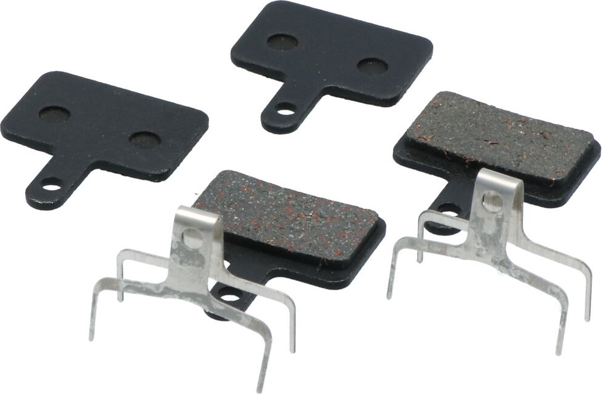 Dresco Schijfrem Remblok Set - Organische schijfremblokken - Model B01S Deore - Twee sets inclusief veren - Voor Shimano schijfremmen - Zachter dan de standaard metalen remblokken