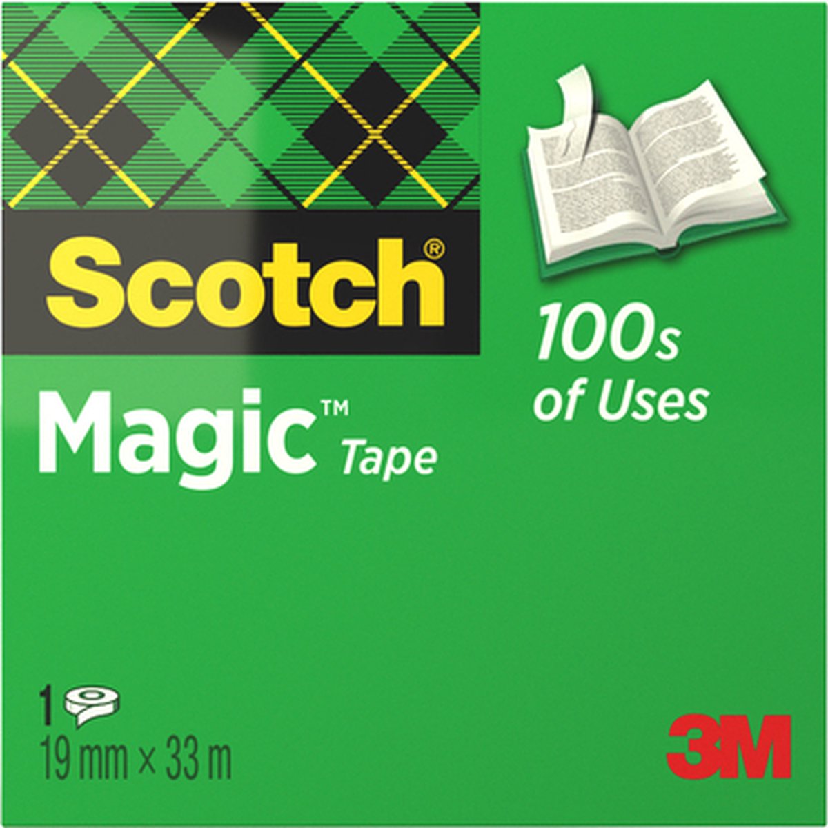 Plakband scotch magic 810 19mmx33m onzichtbaar mat | 12 stuks