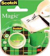 Ruban adhésif Scotch Magic 810 19mmx7.5m invisible + dévidoir | 12 pièces