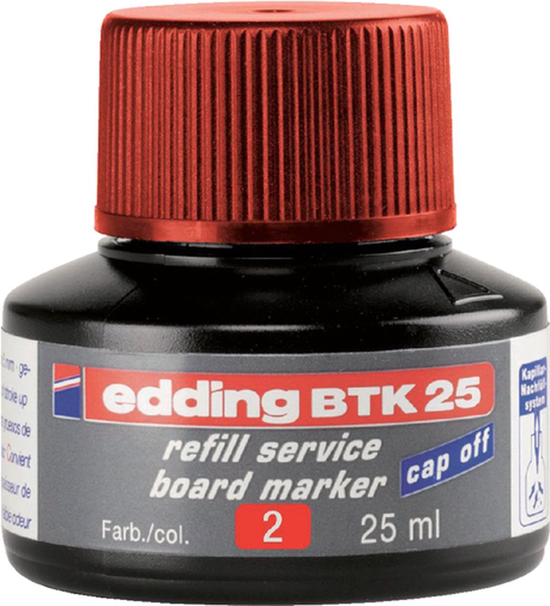Viltstiftinkt edding BTK25 voor whiteboard rood