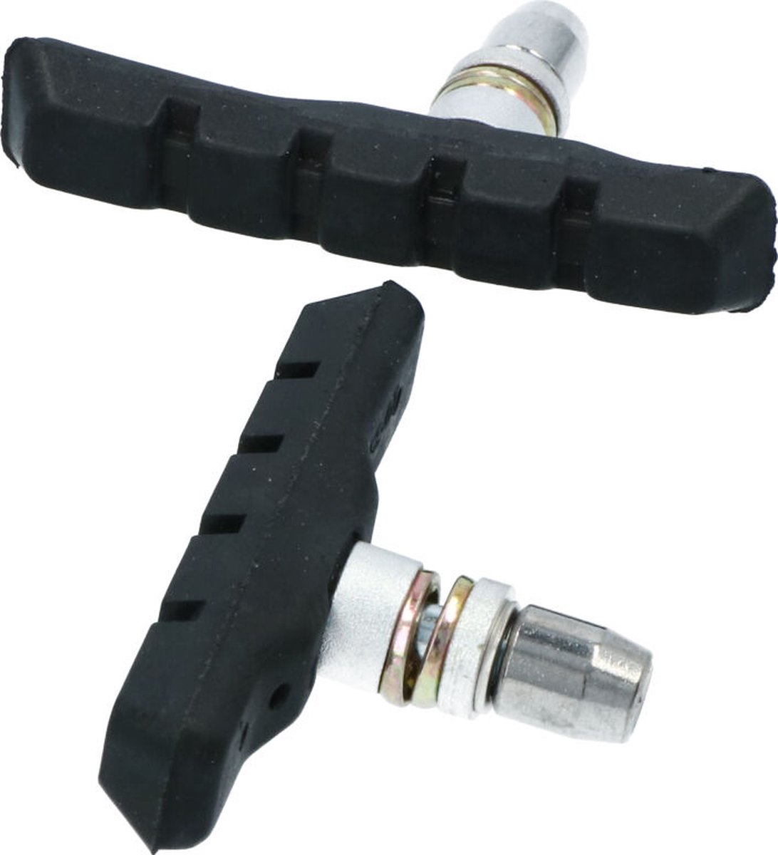 Dresco Remblokken - Voor V-Brake remmen - Voor de voor- of achterrem - Sterke remkracht in droge en natte weersomstandigheden - Inbus bevestiging - Lengte 72mm -