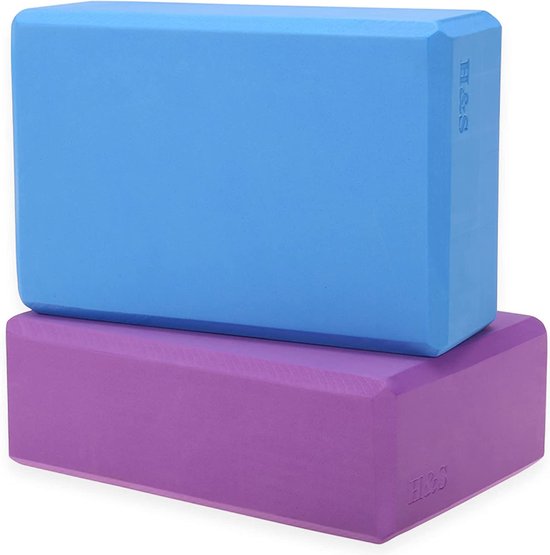 Blocs De Yoga En Mousse EVA - Lot De 2 - Antidérapants, Légers - Pour Yoga, Pilates, étirements