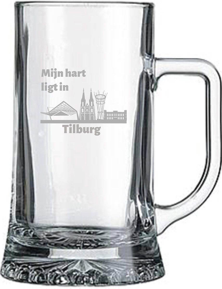 Gegraveerde bierpul 50cl Tilburg