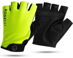 Rogelli Core Fietshandschoenen Zomer - Wielrenhandschoenen Heren - Handschoenen met Padding - Fluor - Maat L