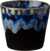Costa Nova - vaisselle - tasse longo - Grespresso noir - faïence - lot de 8 - H 7,5 cm