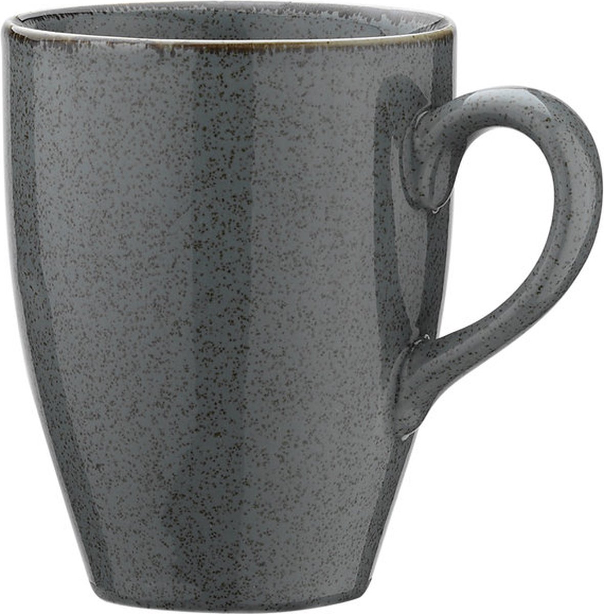 Kitchen trend - servies - Beker - ocean petrol - aardewerk - set van 8 - H 0 cm