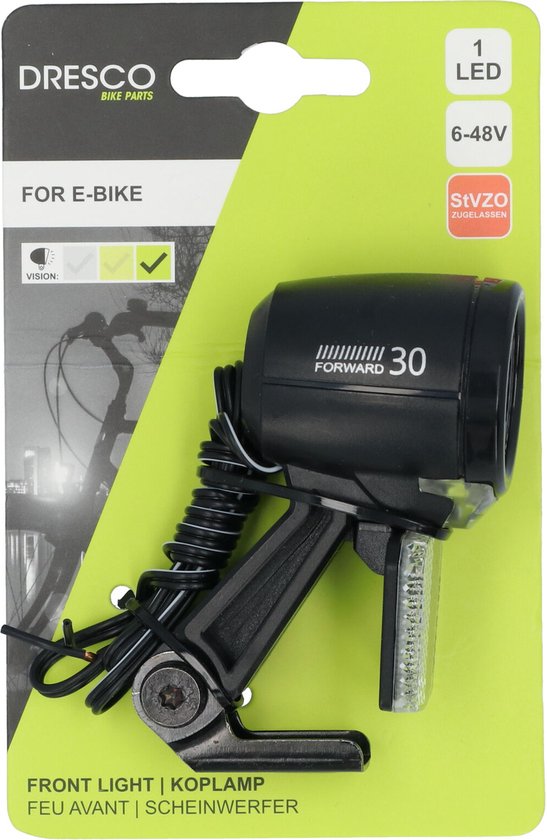 Dresco E-Bike Led Koplamp Urban 40 Lux van Dresco — afbeelding 3