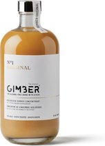 GIMBER Biologisch gemberconcentraat - 500 ml - alcoholvrije biologische drank van gember, citroen en kruiden, hoogwaardig.