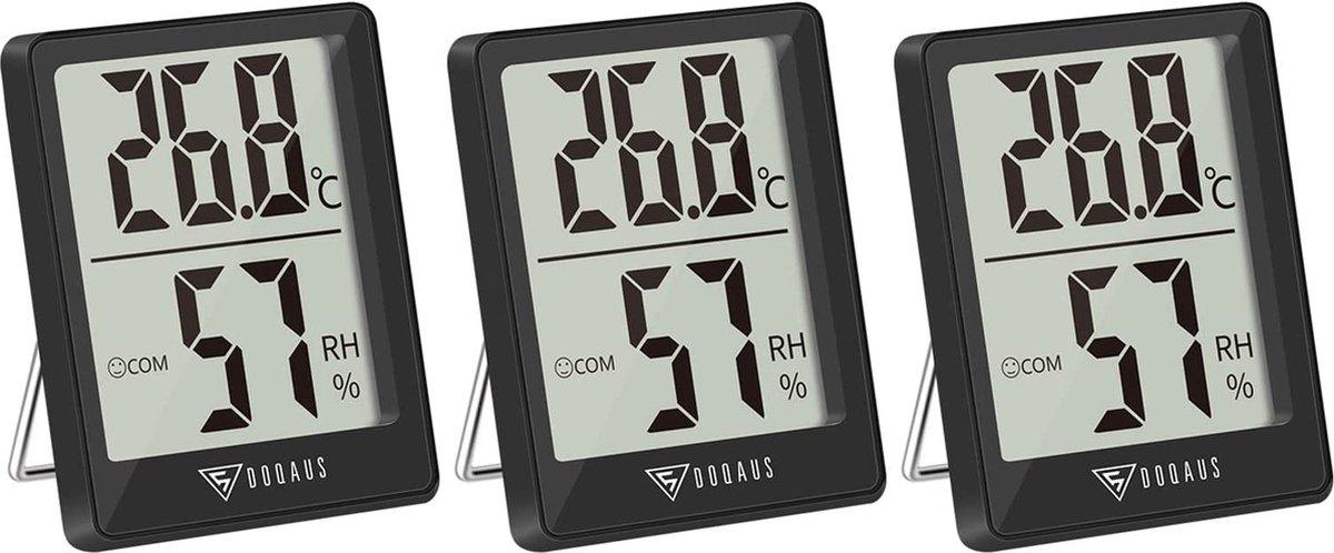 Kamerthermometer - Digitale Thermometer – Vochtigheidsmeter - Binnenthermometer