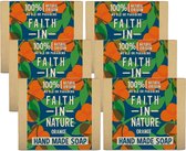 FAITH IN NATURE - Soap Orange - 6 Pak - Voordeelverpakking