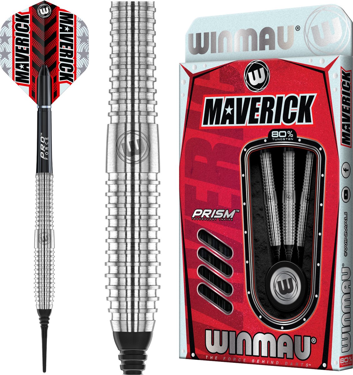 Winmau Maverick 80% - Soft Tip Darts