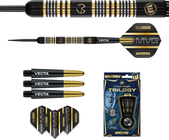 WINMAU - Michael van Gerwen MvG Trilogy: Steeltip Tungsten Dartpijlen Professioneel - 23 gram van Winmau — afbeelding 3