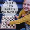 Afbeelding van het spelletje Jaques of London Schaakset & Backgammon Set | Schaakbord met Schaakstukken | Backgammon Pieces | Schaakset voor Volwassenen Luxe | Sinds 1795…
