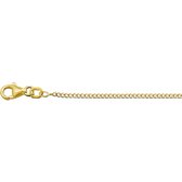 Mucci Jewels Ketting Dames - Goud - 45 cm - Halsketting Dames Gepolijst - Collier