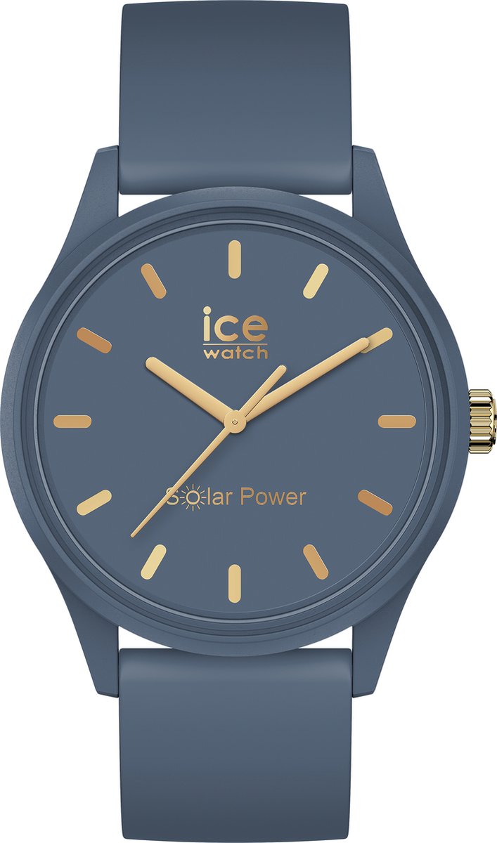 Ice Watch Ice Solar Power - Artic Blue 020656 Horloge - Siliconen - Blauw - Ø 40 mm