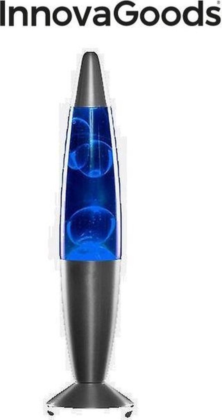 Lampe à lave Magma 25W - Blauw - Lampe à Lava - Lampe de table - 34cm de haut