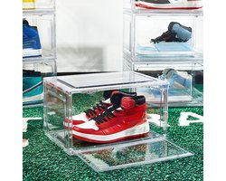 Repus - Schoenen doos - Premium Quality - Shoe Box - Transparant Opberger - Sneakers Display - Shoes Collector - Limited Edition - Magneetsluiting - Opstapelbaar - 1 stuk