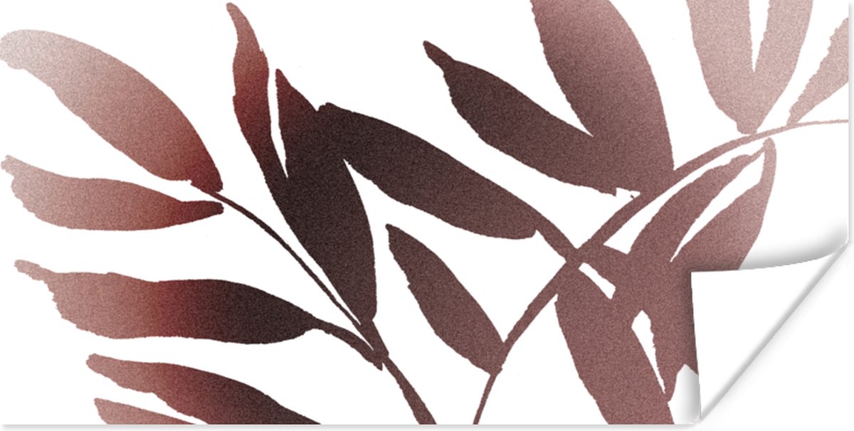 Poster Bladeren - Design - Abstract - 160x80 cm