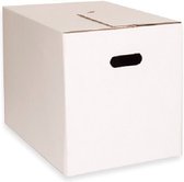 KlikKlak® Boîtes de Boîtes de déménagement Premium Wit 10 pièces 48*32*33 50 litres