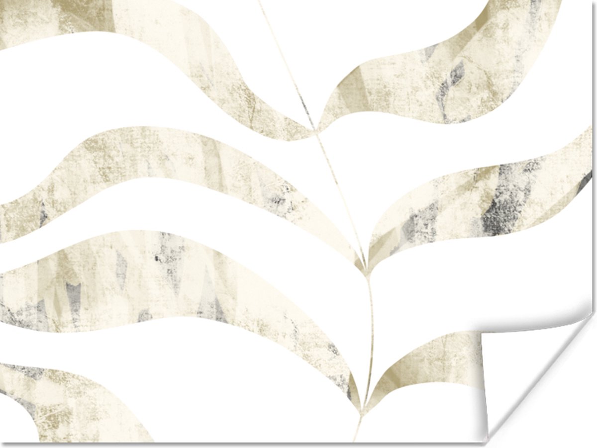 Poster Bladeren - Pastel - Design - 80x60 cm