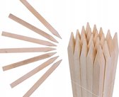 Bol.com Vierkante houten palen voor je schutting/tuin - 20 stuks van 40 cm | hardhouten palen plantenstaven geslepen en vierkant... aanbieding