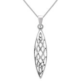 Zilveren ketting dames | Zilveren ketting, Keltische knoop in ruitvorm