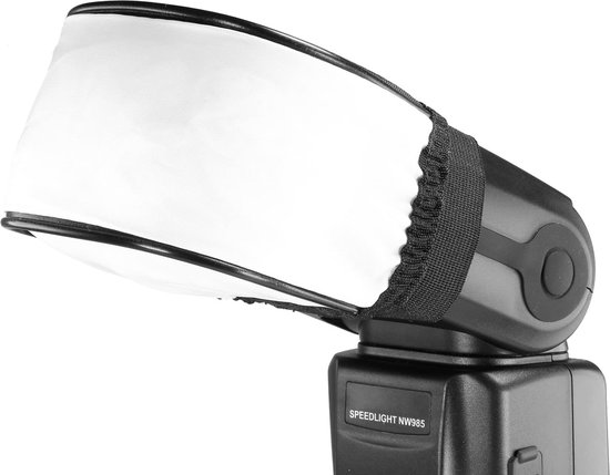 Foto: Neewer pro universal soft mini flash bounce diffuser cap geschikt voor on camera of off camera flash gun voor canon nikon sunpak vivita flash nissin sigma sony pentax olympus panasonic lumix flashes