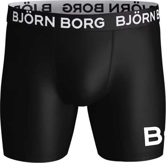 Bjorn Borg - Performance Boxers 2-Pack Zwart Legergroen - Maat XL -  Body-fit | bol.com