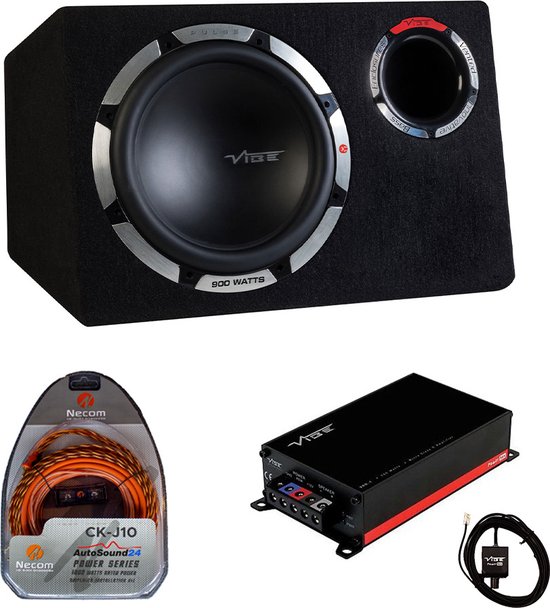 CBR12 Subwoofer Pakket 900 Watt Inclusief Monoblock Versterker en Kabelset  | bol