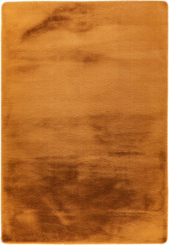 Lalee Heaven - Tapis - Moquette - Tapis - Poil long - Super doux - Moelleux - Brillant - Aspect Silk - lapin - 160x230 cm bronze doré