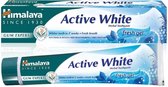 Himalaya Herbals Active White Toothpaste Fresh Gel - Kruidentandpasta - Gezond Tandvlees en Wittere Tanden - Vegetarisch - Tandpasta Zonder Fluoride en Parabenen - 75ml