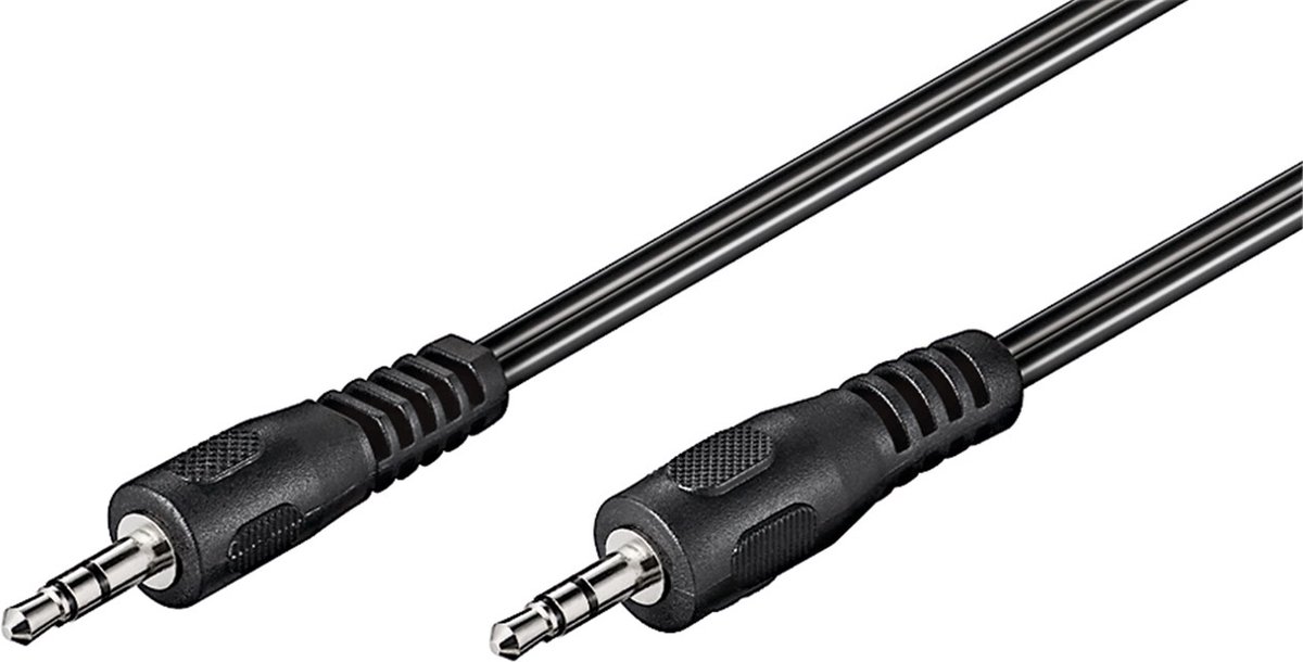 Goobay Audio-aansluitkabel AUX, 3,5 mm stereo, Platte kabel