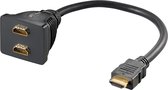 Goobay HDMI™-kabeladapter, verguld