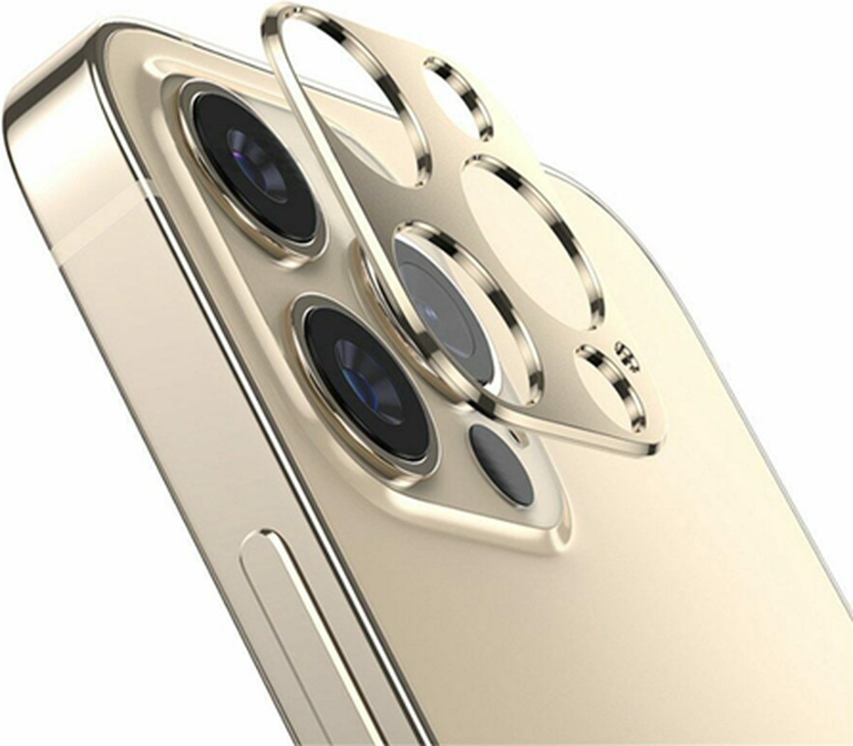 Camera Lens Glass Protector Geschikt voor: Apple iPhone 12 - Goud