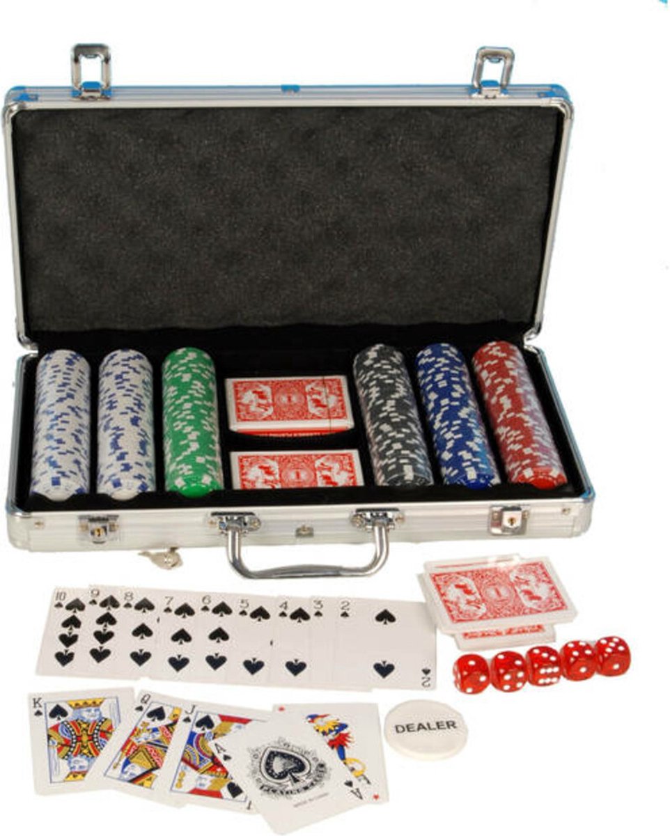 Doorzichtig Overeenkomstig met Permanent Poker Set Aluminium Koffer | Games | bol.com