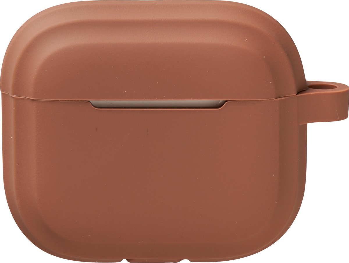 Fiquesa Autri® Airpods 3 hoesje - Geschikt voor Apple airpods 3 - Siliconen case - bruin