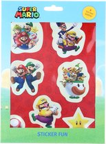 Autocollants Super Mario - Planche d'autocollants Mario - Mario & Luigi - Autocollants Kinder