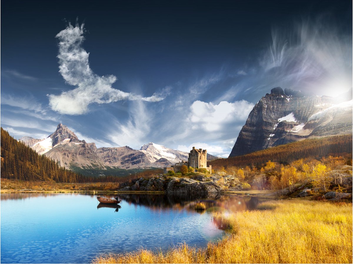 Fotobehang - Bird cloud.
