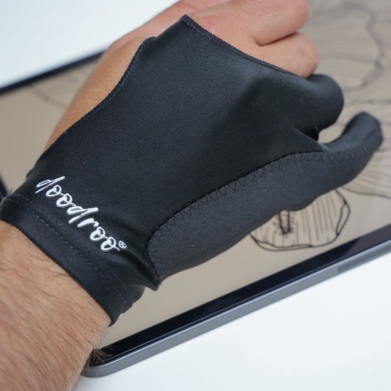 Doodroo Artist Glove - Maat S - Kunstenaars Handschoen voor Touchscreens