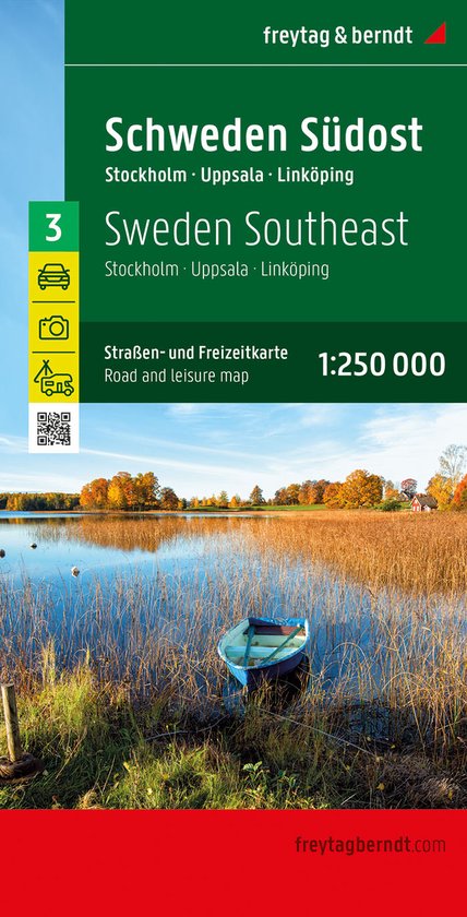 Freytag&Berndt Wegenkaart Zweden Zuidoost - Schweden Südost1:250.000