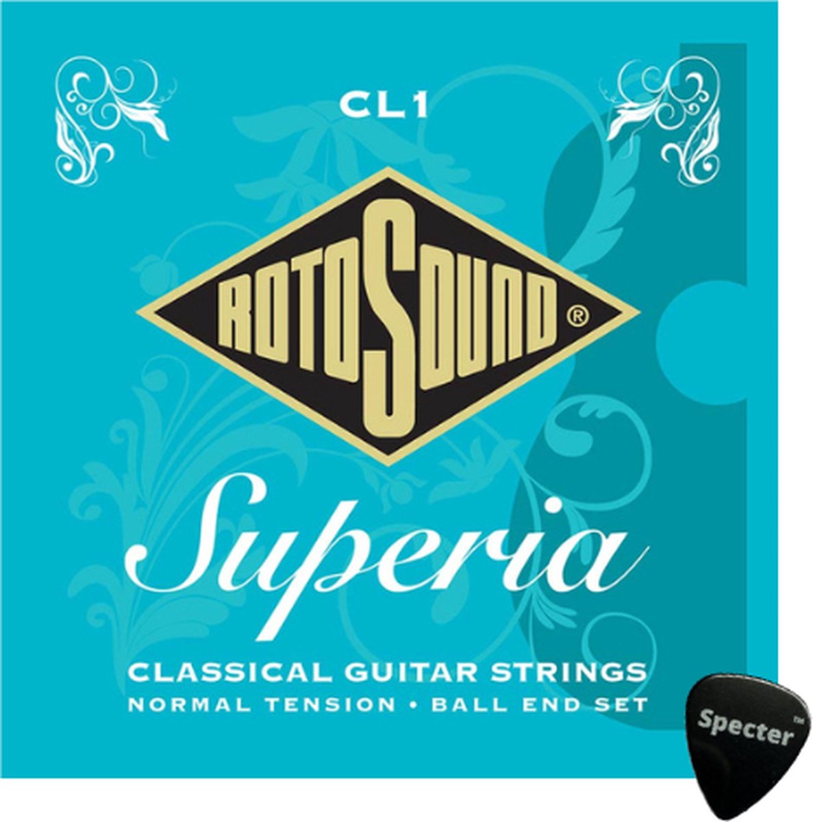 Rotosound Superia Snarenset Klassieke Gitaar Met Specter Plectrum - 028 - 045 Set - Gitaar Snaren Klassieke Gitaar