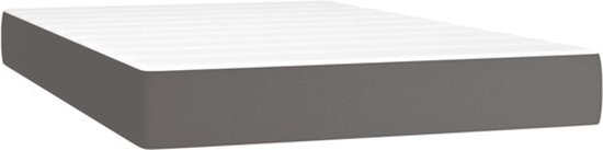 vidaXL-Pocketveringmatras-120x200x20-cm-kunstleer-grijs