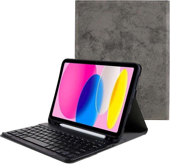 Apple iPad 10.9 2022 Keyboard Cover - 10,9 pouces - avec clavier AZERTY -  Vintage