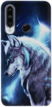 ADEL Siliconen Back Cover Softcase Hoesje Geschikt voor Huawei Y6p - Wolf