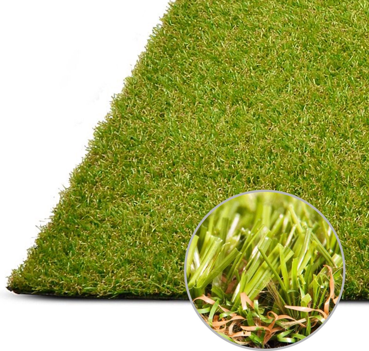FLOORDIREKT Kunstgras - Oxford - Grastapijt voor binnen en buiten - 25 mm - 200 x 450 cm