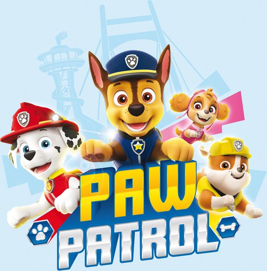 Sticker Muursticker Paw de croissance Paw Patrol - règle - 1,20 m