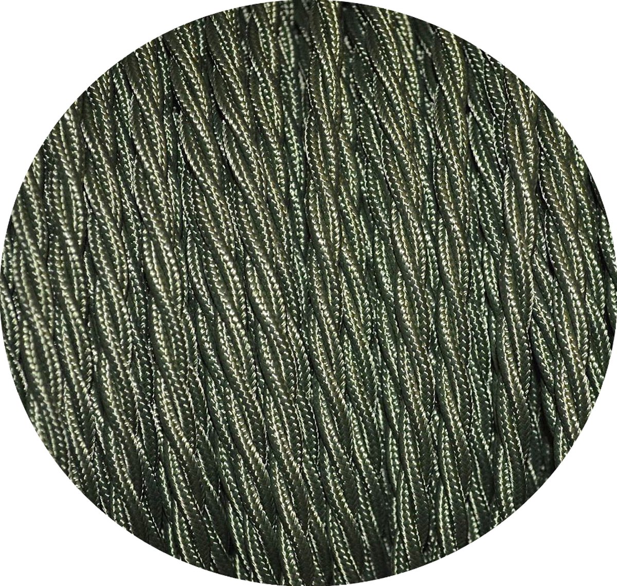 Câble Tressé Italien Torsadé à 3 Vintage , Cordon De Fil De Cable Textile De Lampe Flexible En Tissu Electrique Pour La Lumiere Britannique