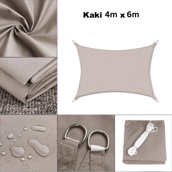 Schaduwdoek Rechthoek 180 X 200 Cm Uv Bescherming Zonnescherm Zeil Waterafstotend Voor Terras Balkon Gazon Tuin Lichtgrijze 2335124374