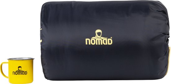 NOMAD® Condor XL Slaapzak - Dekenmodel - 220 x 90 - Donkerblauw - Katoenen Voering - Koordtunnel - Incl Hoes van NOMAD — afbeelding 4