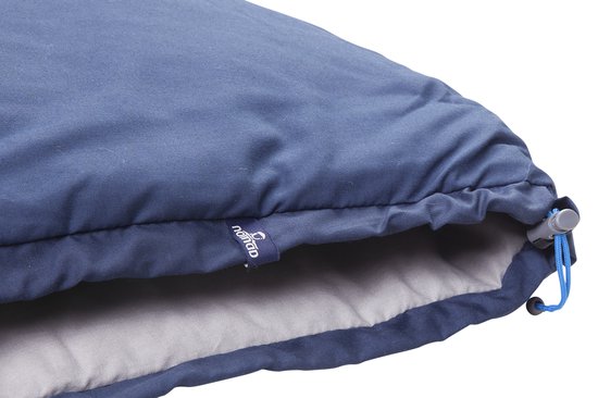 NOMAD® Condor XL Slaapzak - Dekenmodel - 220 x 90 - Donkerblauw - Katoenen Voering - Koordtunnel - Incl Hoes van NOMAD — afbeelding 5